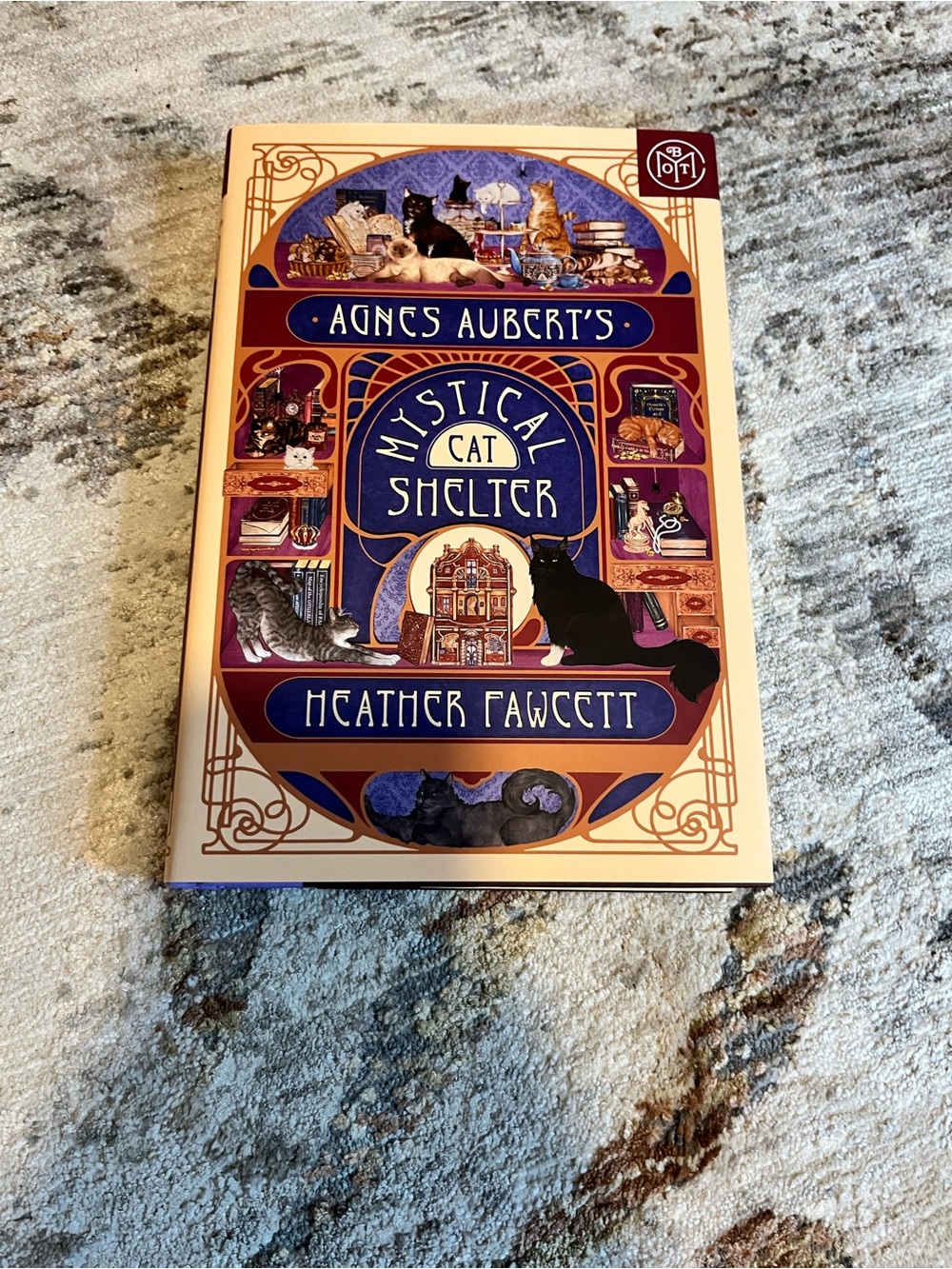 Agnes Auber t's Mystical Cat Shelter Decorative Book Art - BOTM edition
